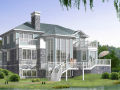 3层独栋别墅建筑方案设计（CAD）