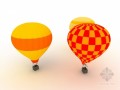 热气球3d模型下载