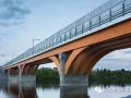 木结构桥梁，160米跨度，还能开车，你信吗？