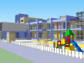 幼儿园教学楼设计方案SU模型