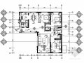 [西宁]时尚住宅小区现代新古典三居室样板房设计装修图（含水电）