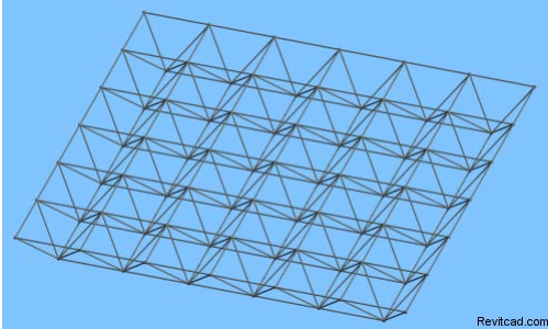 revit-体量结构建模-空间网架结构建模