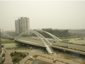 [江苏]跨度110m新型斜靠式拱梁组合体系拱桥施工图119张（城市地标）