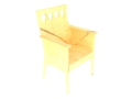 木制椅子3D模型下载