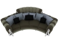 弧形沙发3D模型下载