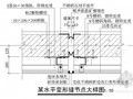 某玻璃幕墙水平变形缝节点大样图