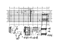 单层矩形柱框架结构地下车库结构施工图（CAD、6张）