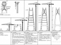 [广东]跨海大桥航道桥H型索塔设计图纸229张（中国结 塔身基础钢锚箱）