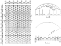 30m×50m中学体育馆单层柱面网壳屋盖结构设计
