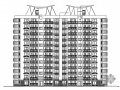 [湖南城建职院优秀作业]十一层板式住宅楼施工套图（效果图）