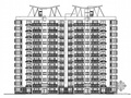 [湖南城建职院优秀作业]十一层板式住宅楼施工套图（效果图）