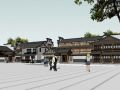 中式古典商业街风格设计（su模型）