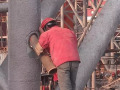 超高钢管混凝土柱混凝土一次泵送顶升施工工法