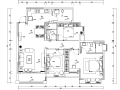 [广西]来宾海德堡3号样板房室内施工图设计（新中式风格）