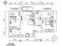 清新地知名地产风格两居室CAD装修图（含效果）