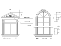 欧式门窗、线脚、欧式柱、欧式栏杆节点详图