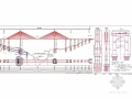 [贵州]27米宽斜拉桥花瓶型24对空间索双索面索塔主塔设计图纸161张