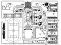 某中学校园规划方案（CAD+效果图）