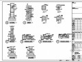 某砖柱加固、混凝土板墙做法节点构造详图