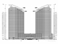 [新疆]25层框筒办公楼、酒店双塔带裙楼结构施工图（含建筑图）