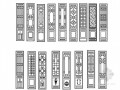 中欧式风格门CAD图块下载