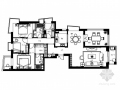 [福州]CBD核心区简欧四居室CAD装修图（含效果）