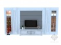 电视背景墙3D模型下载