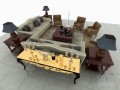 现代欧式沙发3D模型下载