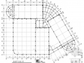 室内训练场底部框架网架屋顶结构施工图