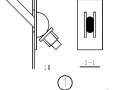 某圆钢支撑与柱连接大样节点构造详图