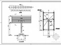 某双面广告牌结构设计图
