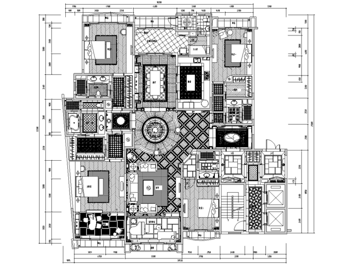 [北京]星河湾b6户型复式住宅装修施工图