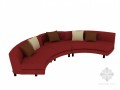 新款弧形沙发3D模型下载