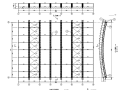 篮球馆屋面桁架结构施工图（CAD、5张）