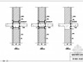 某墙钢丝绳网片加固穿实心楼板单、双面加固节点构造详图