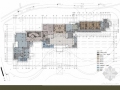 某白色中式餐饮空间室内装饰方案图