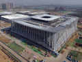 西部最大的会展综合体钢结构封顶 用钢量达18000吨