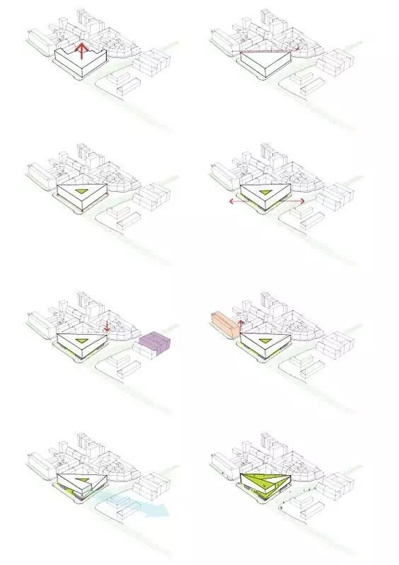 [分享]建筑方案推演分析图25例|建议收藏!