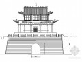 仿古门楼修复详图