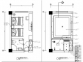 [原创]小型现代新中式风格宾馆客房室内装修施工图（含效果图）