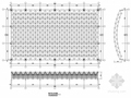 24米跨双层拱形网架结构施工图