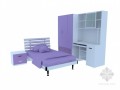 紫色儿童家具3D模型下载