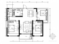 [南京]现代简洁三室两厅户型家装施工图
