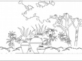别墅庭院景观设计施工图