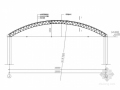 20米跨拱形圆管屋盖结构图