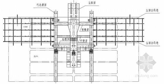 [山东]三塔中央索面预应力混凝土斜拉桥主梁单索面挂篮施工方案(中交)