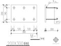 某200X300预埋铁节点构造详图