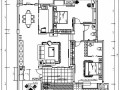 170平米新中式三居室家装设计方案（含效果）