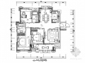[芜湖]108㎡新中式三居室装修CAD施工图（含效果图，物料表）