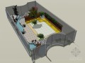 中式小花园SketchUp模型下载